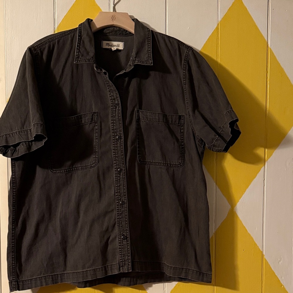 Madewell Dark Gray Casual Button Down Shirt